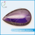 2016 wholesale loose cz gems amethyst flat back pear shape cubic zirconia